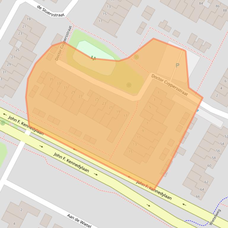 Kaart van postcodegebied 5981TX.