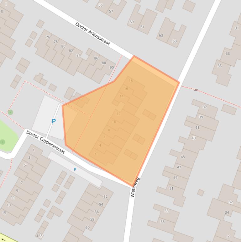 Kaart van postcodegebied 5981TZ.