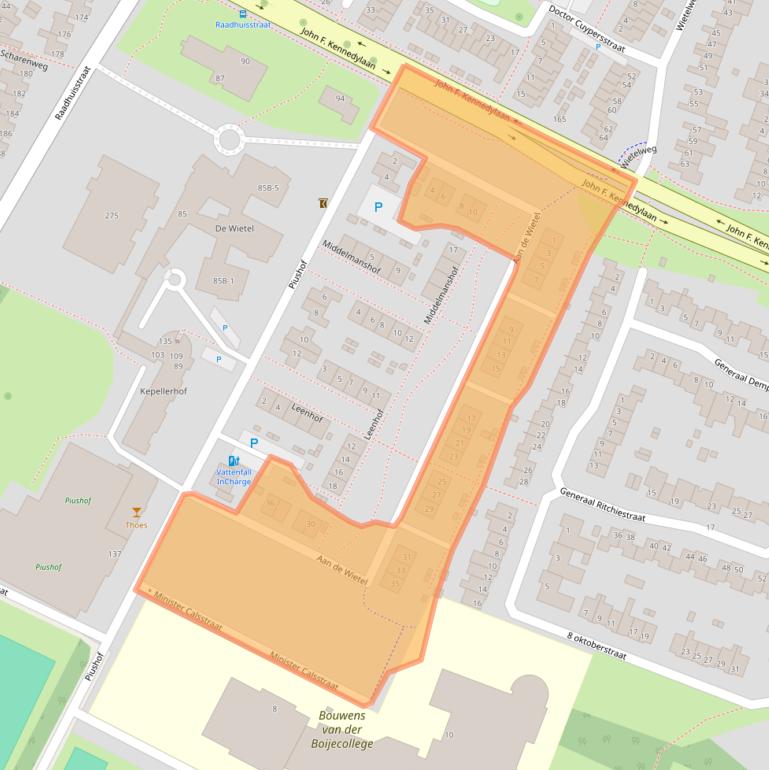 Kaart van postcodegebied 5981VS.