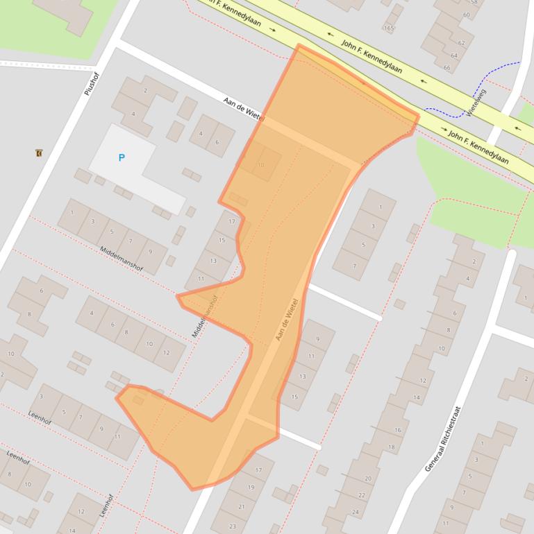 Kaart van postcodegebied 5981VV.