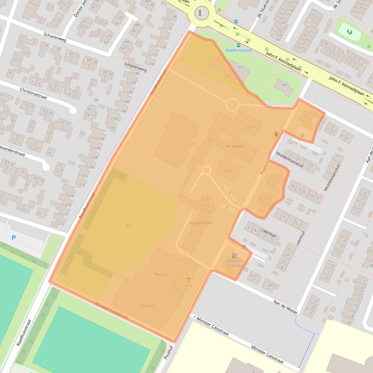 Kaart van postcodegebied 5981VW.