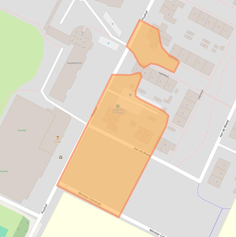 Kaart van postcodegebied 5981VZ.