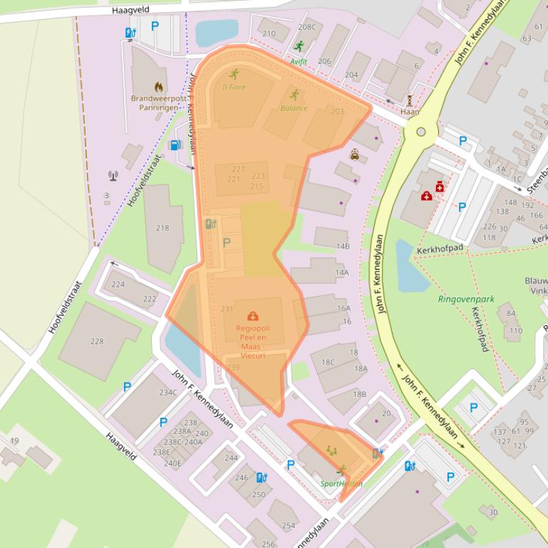 Kaart van postcodegebied 5981WZ.