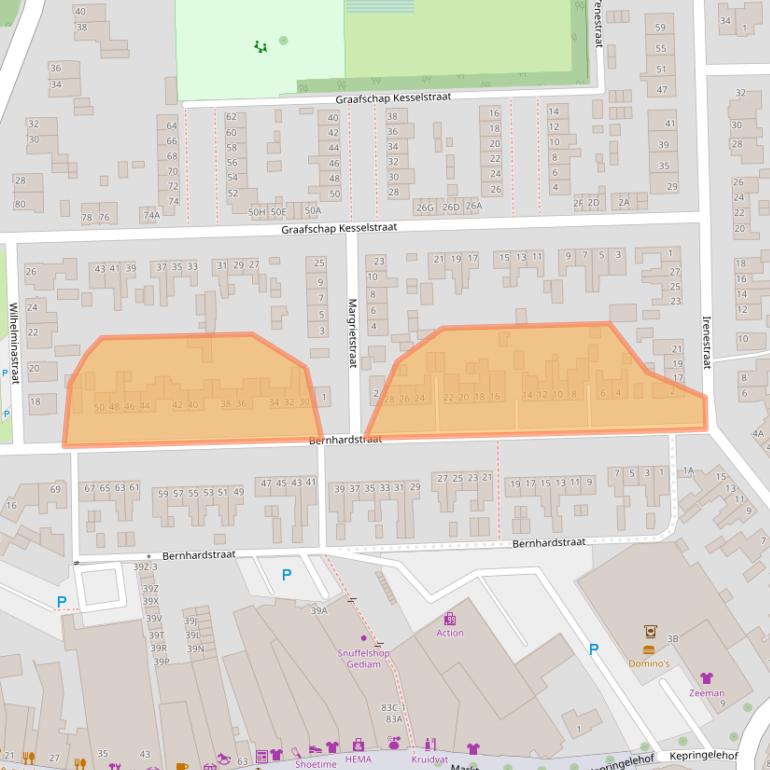 Kaart van postcodegebied 5981XP.
