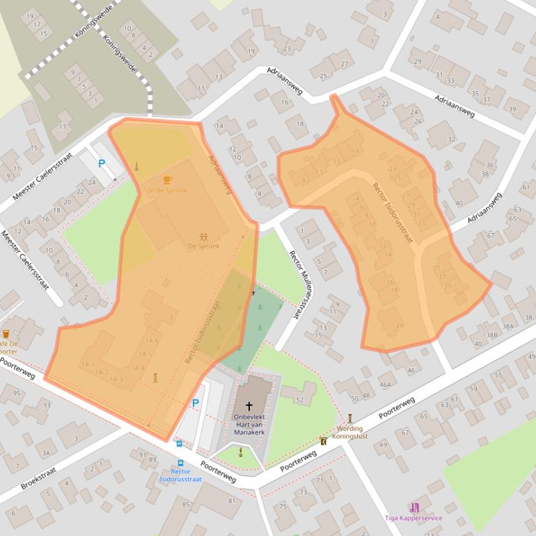 Kaart van postcodegebied 5984NB.