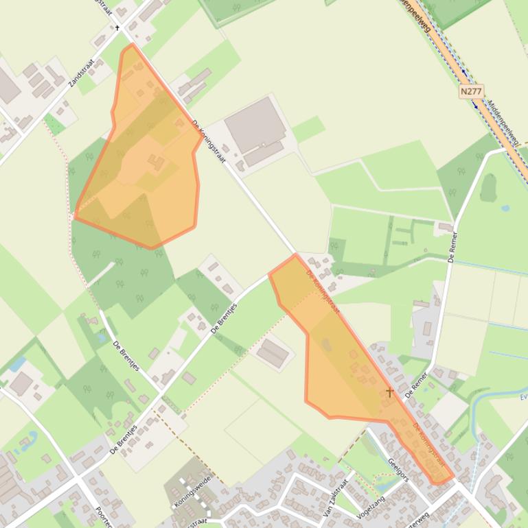 Kaart van postcodegebied 5984NH.