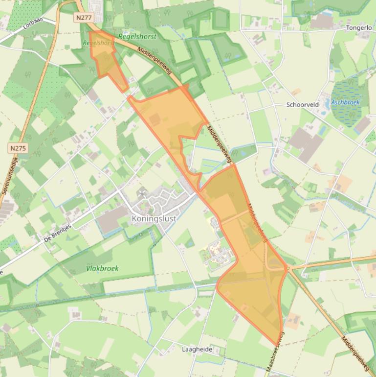 Kaart van postcodegebied 5984NJ.