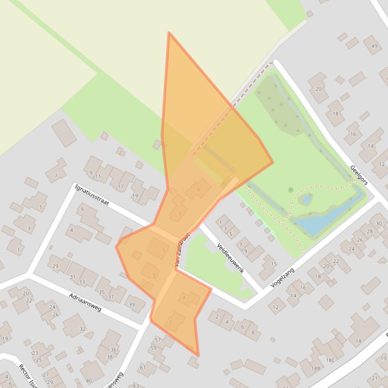 Kaart van postcodegebied 5984PG.