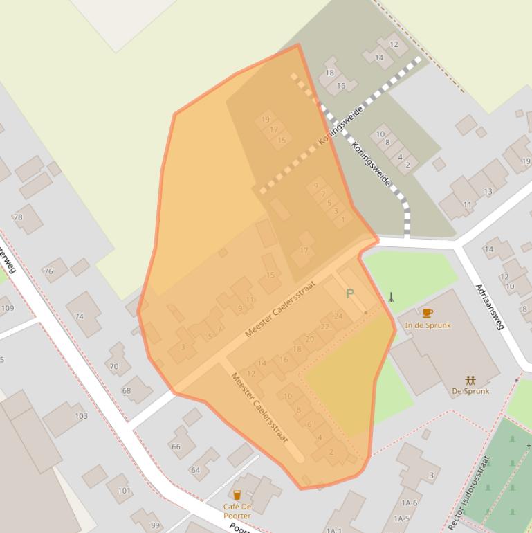 Kaart van postcodegebied 5984PJ.