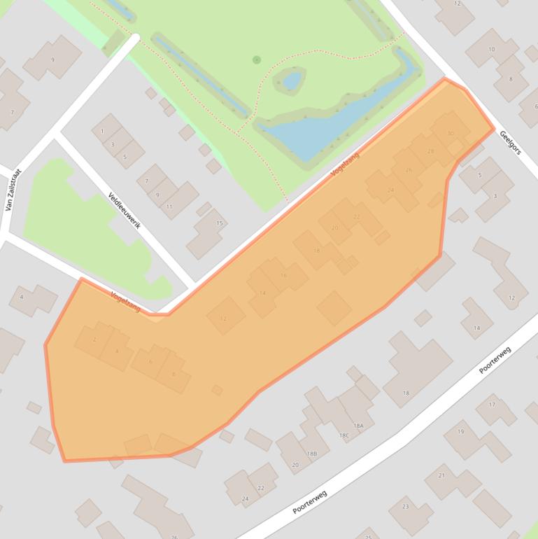 Kaart van postcodegebied 5984PK.