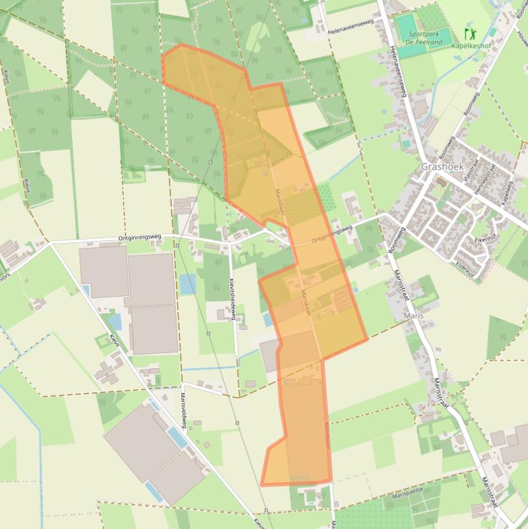 Kaart van postcodegebied 5985NA.