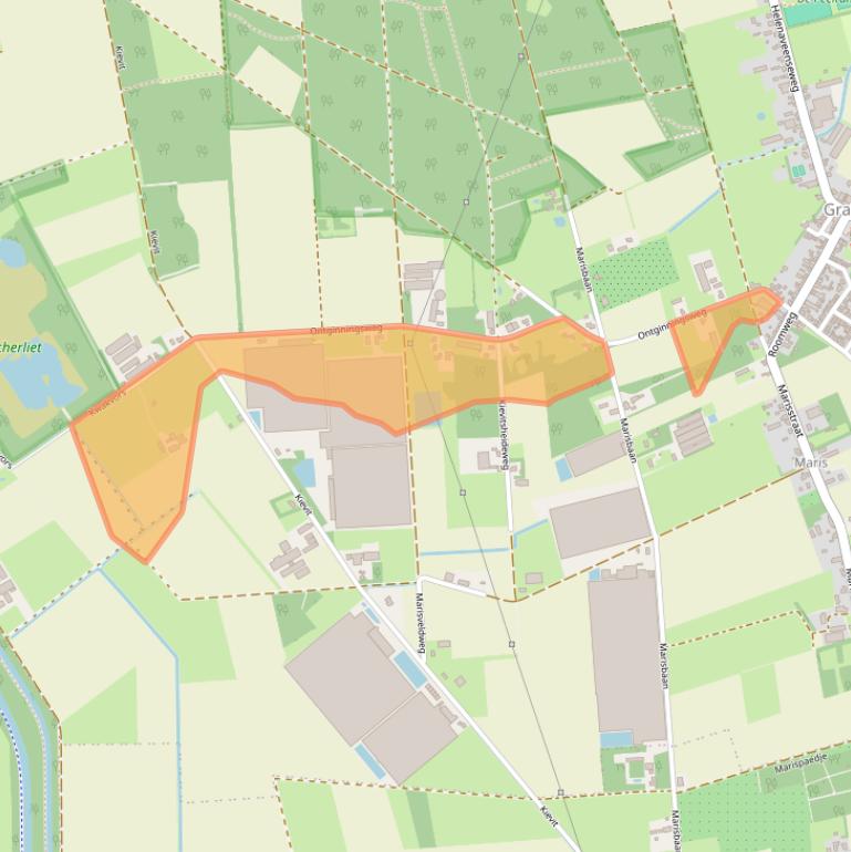 Kaart van postcodegebied 5985ND.