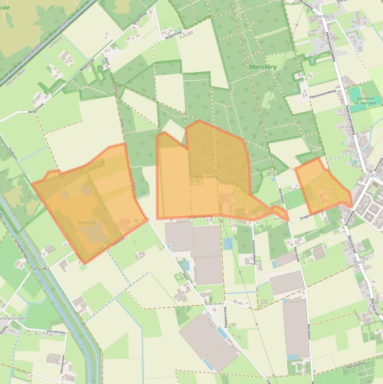 Kaart van postcodegebied 5985NE.