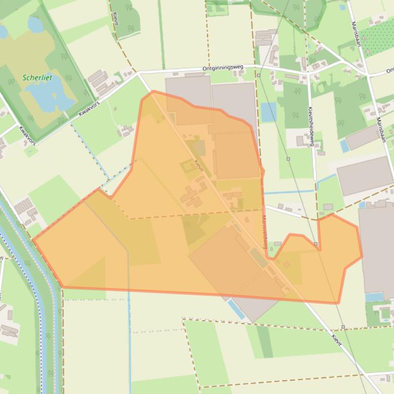 Kaart van postcodegebied 5985NG.