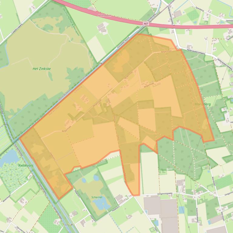 Kaart van postcodegebied 5985NJ.