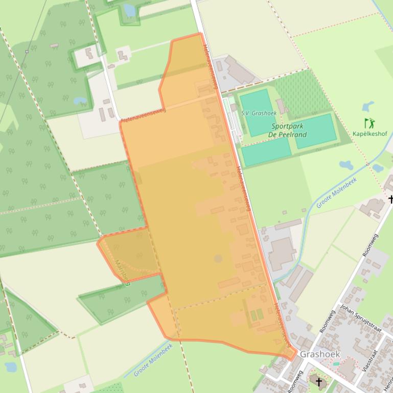 Kaart van postcodegebied 5985NK.