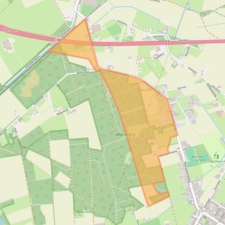Kaart van postcodegebied 5985NL.