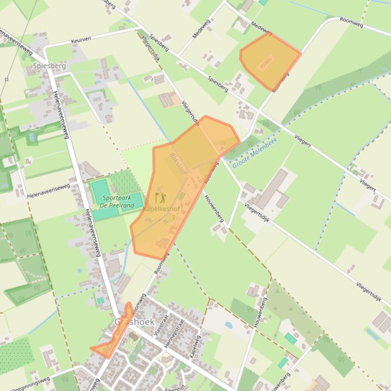 Kaart van postcodegebied 5985NS.