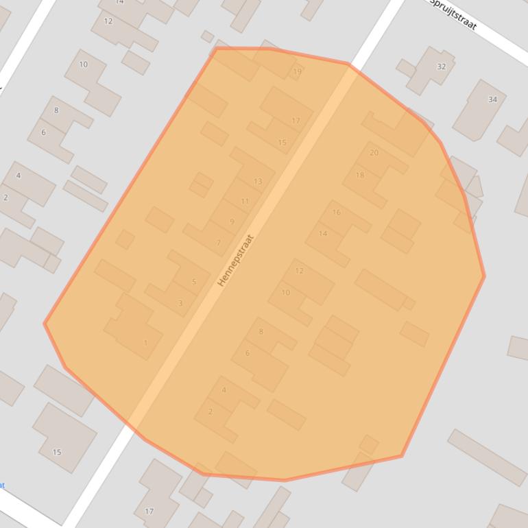 Kaart van postcodegebied 5985PM.