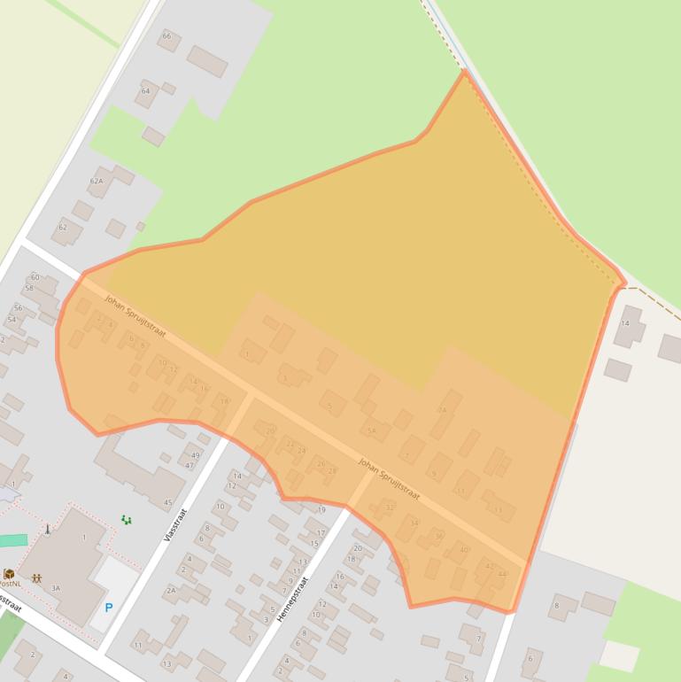 Kaart van postcodegebied 5985PP.