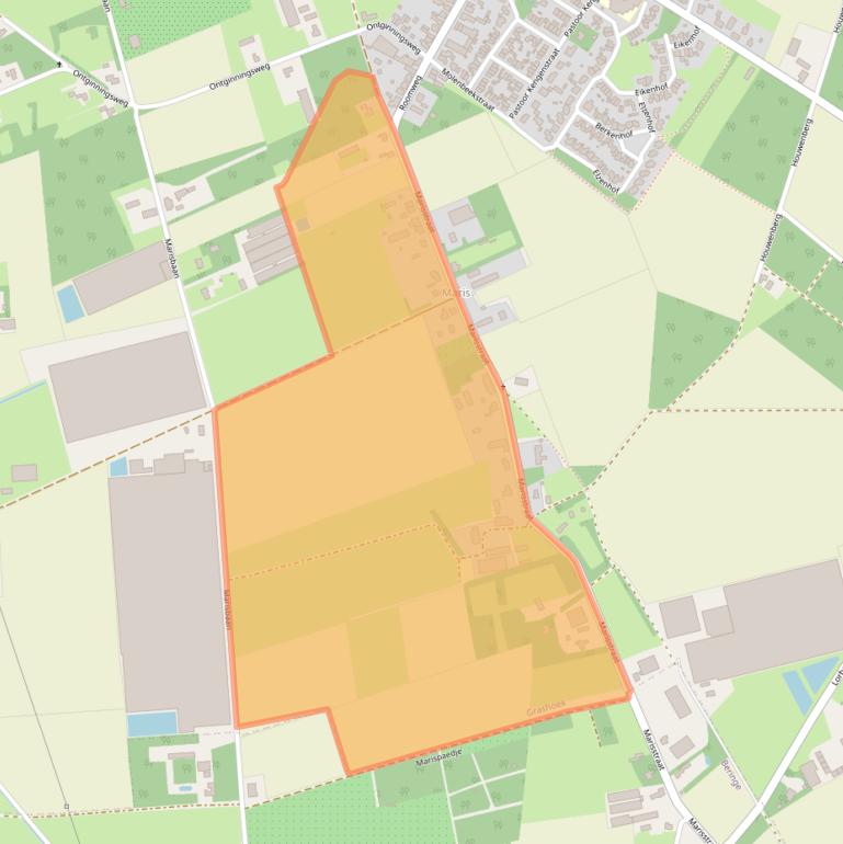 Kaart van postcodegebied 5985PR.