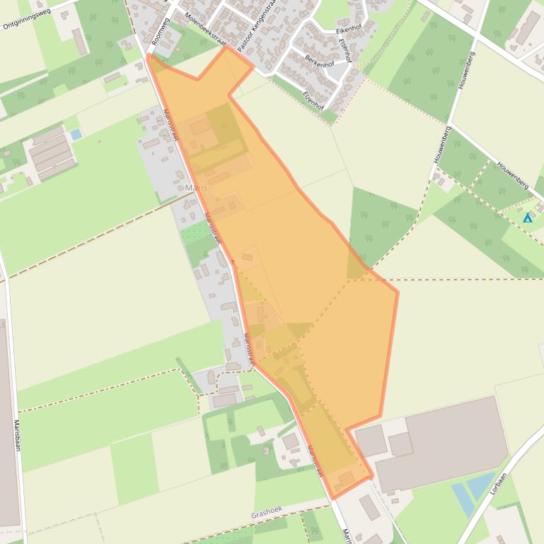 Kaart van postcodegebied 5985PS.