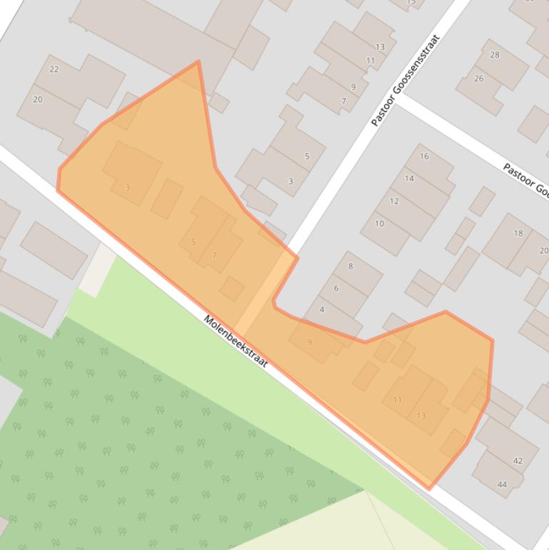 Kaart van postcodegebied 5985PW.