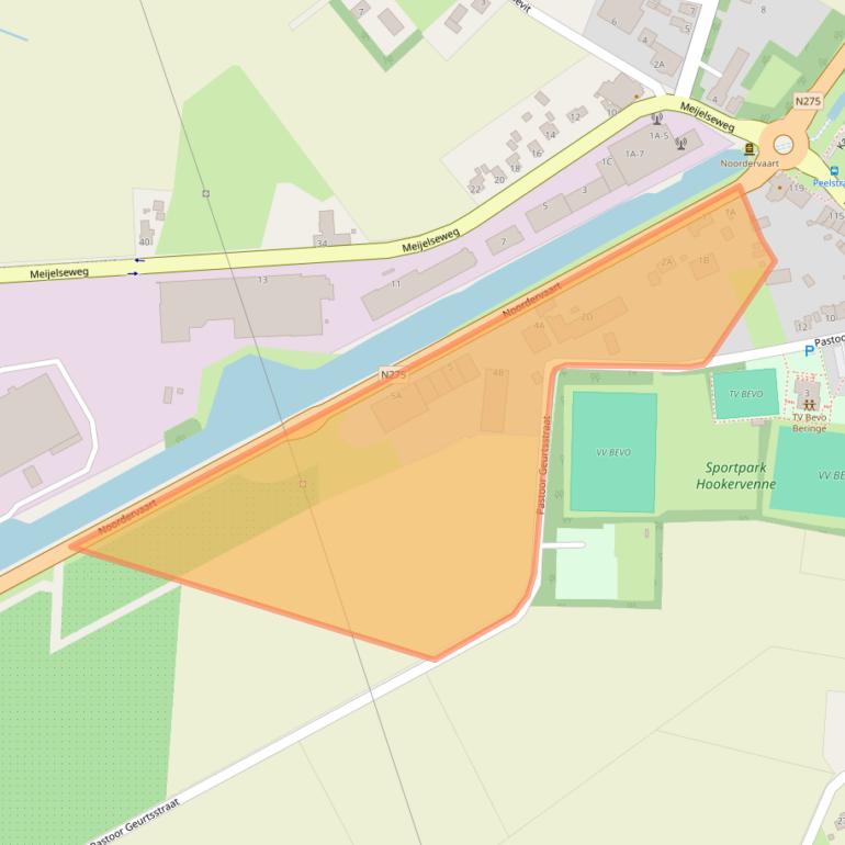 Kaart van postcodegebied 5986AC.