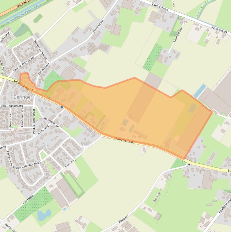 Kaart van postcodegebied 5986AG.