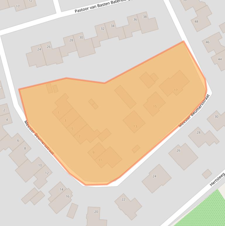 Kaart van postcodegebied 5986CD.