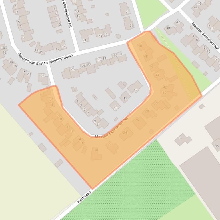 Kaart van postcodegebied 5986CE.