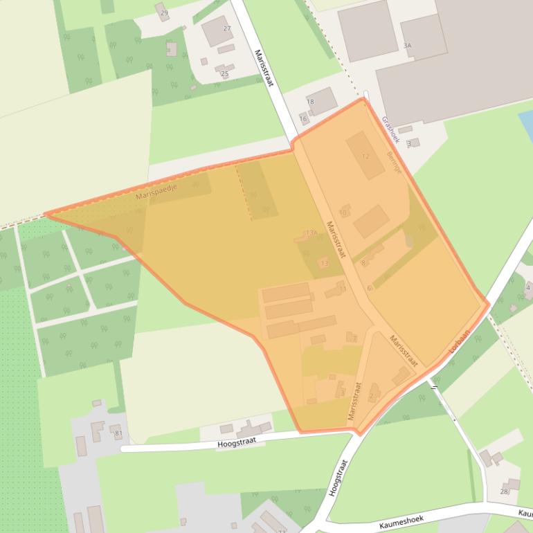 Kaart van postcodegebied 5986NC.