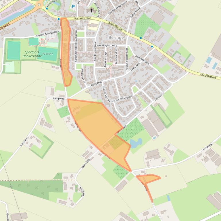 Kaart van postcodegebied 5986NL.