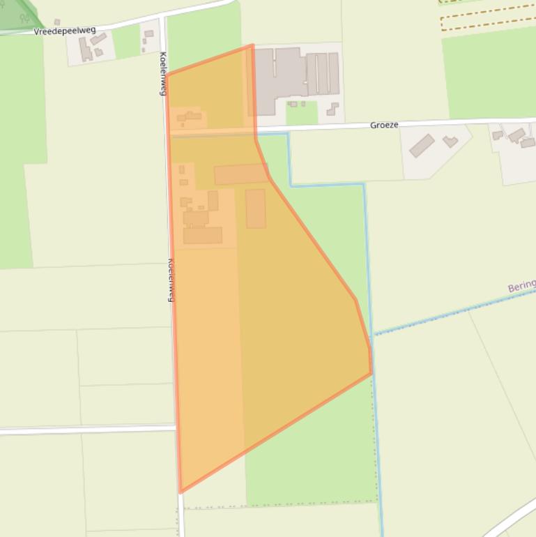 Kaart van postcodegebied 5986NV.