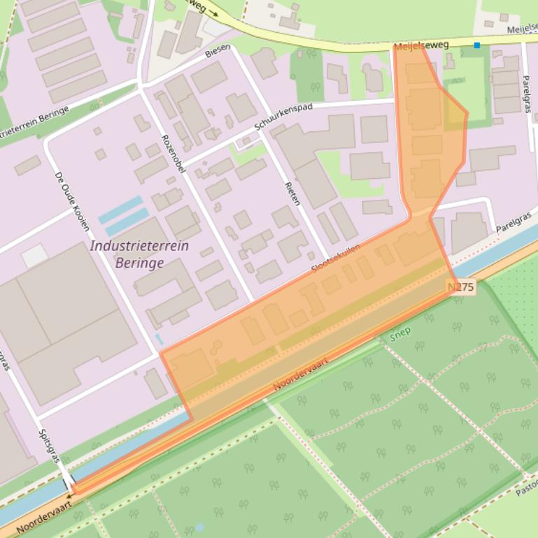 Kaart van postcodegebied 5986PG.