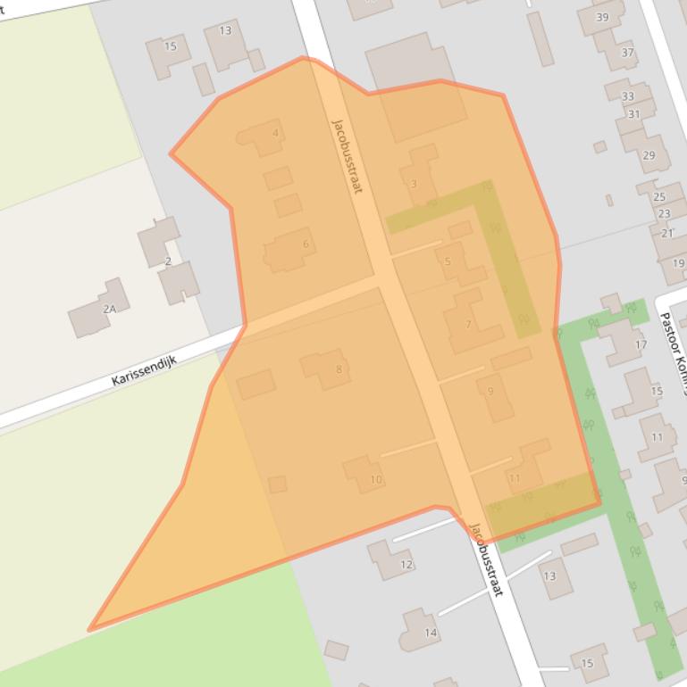 Kaart van postcodegebied 5987AJ.