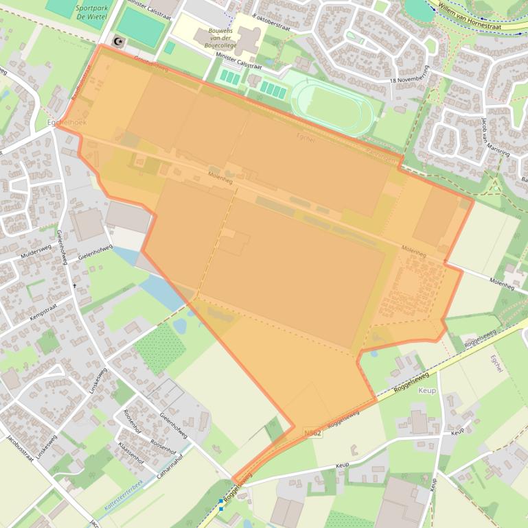 Kaart van postcodegebied 5987AP.