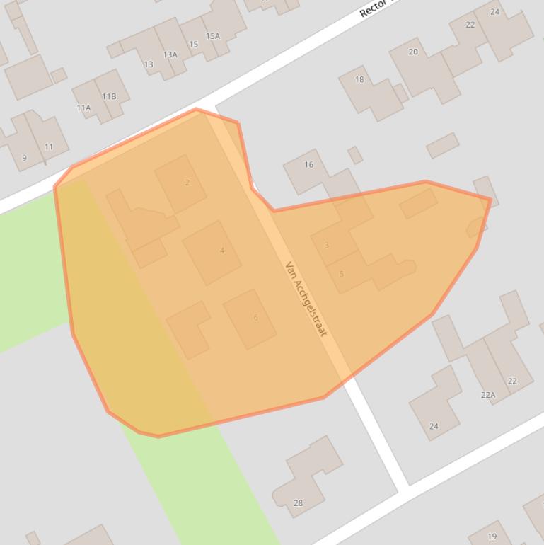 Kaart van postcodegebied 5987AZ.