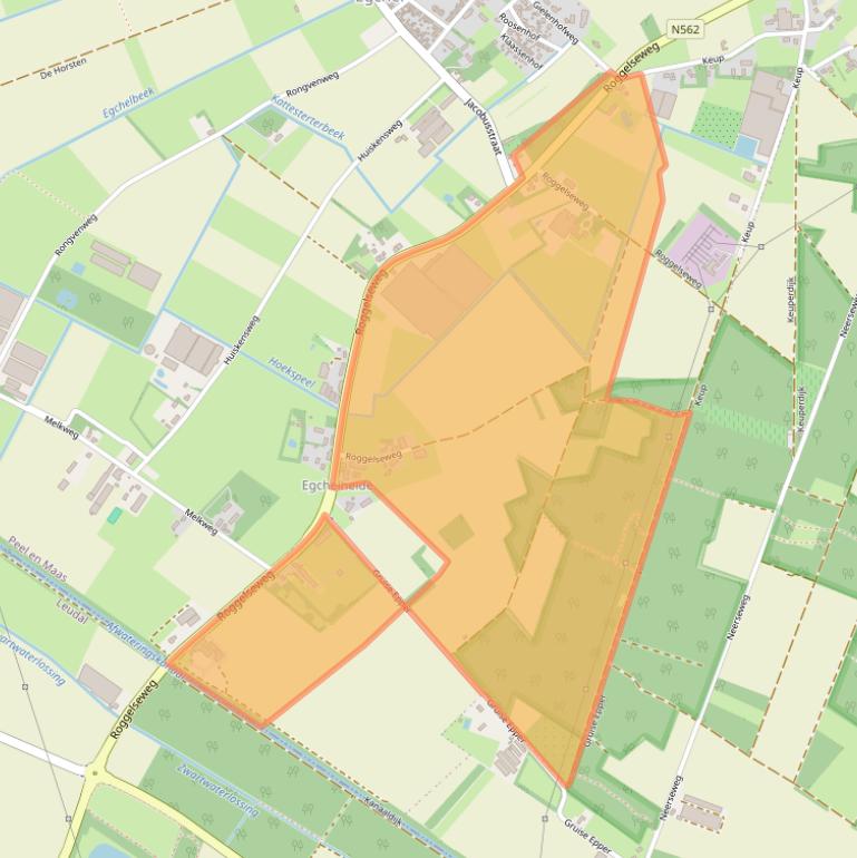 Kaart van postcodegebied 5987NC.