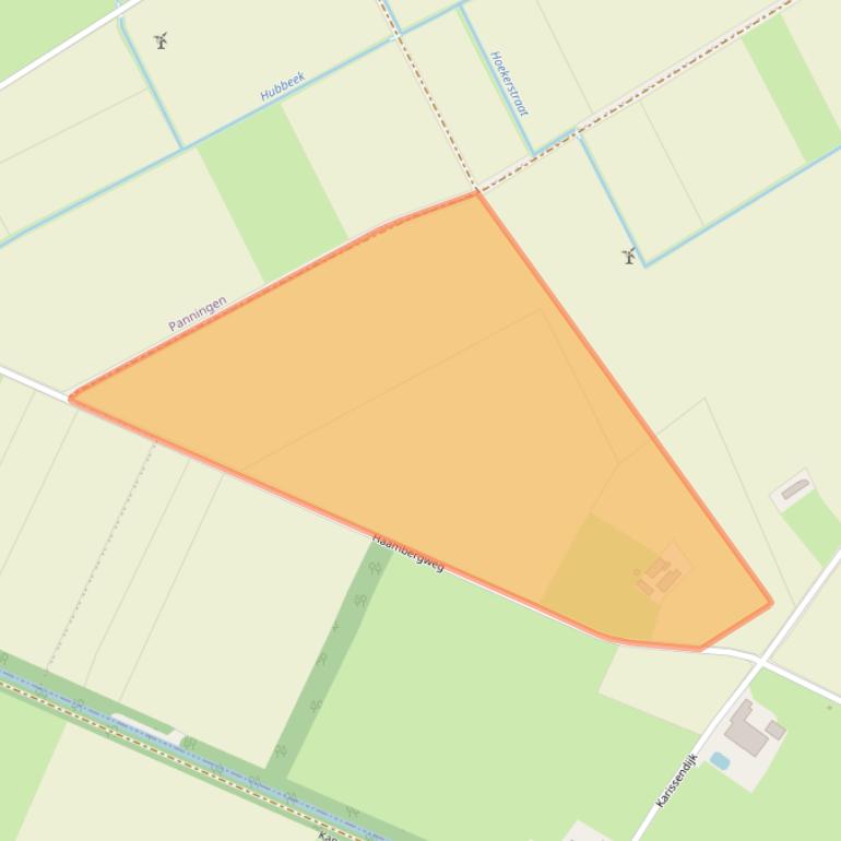 Kaart van postcodegebied 5987NZ.