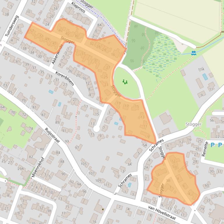 Kaart van postcodegebied 5988AD.