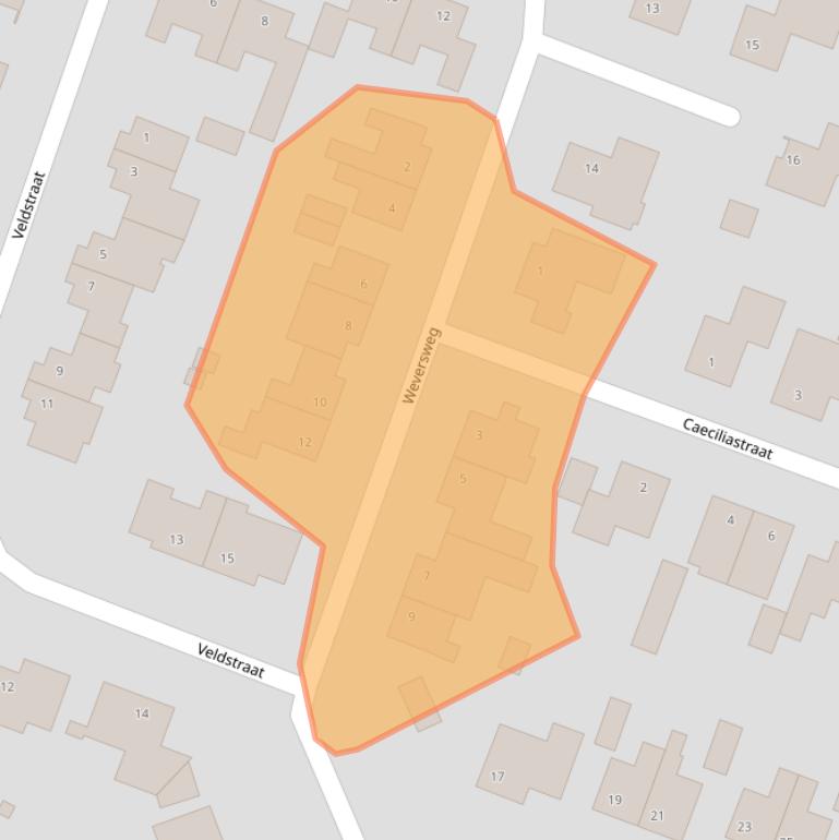 Kaart van postcodegebied 5988AN.