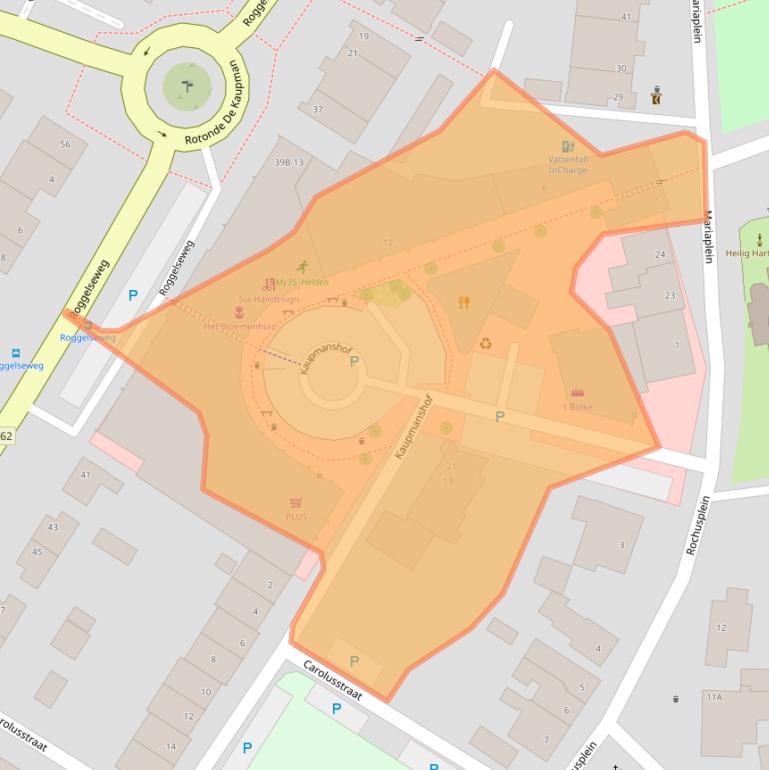 Kaart van postcodegebied 5988BD.