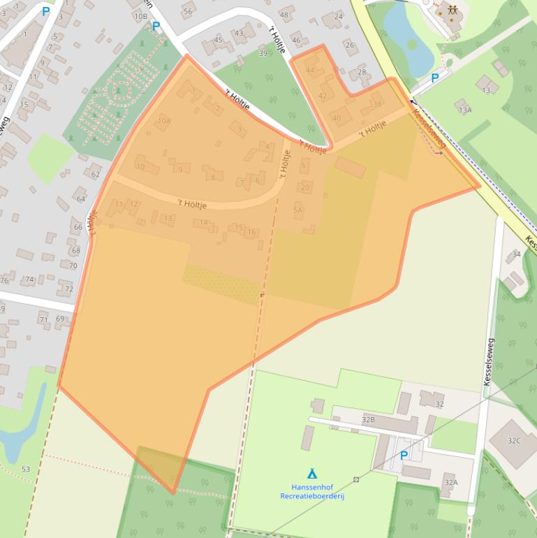 Kaart van postcodegebied 5988CA.