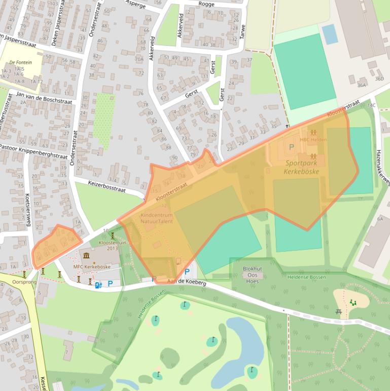 Kaart van postcodegebied 5988CK.