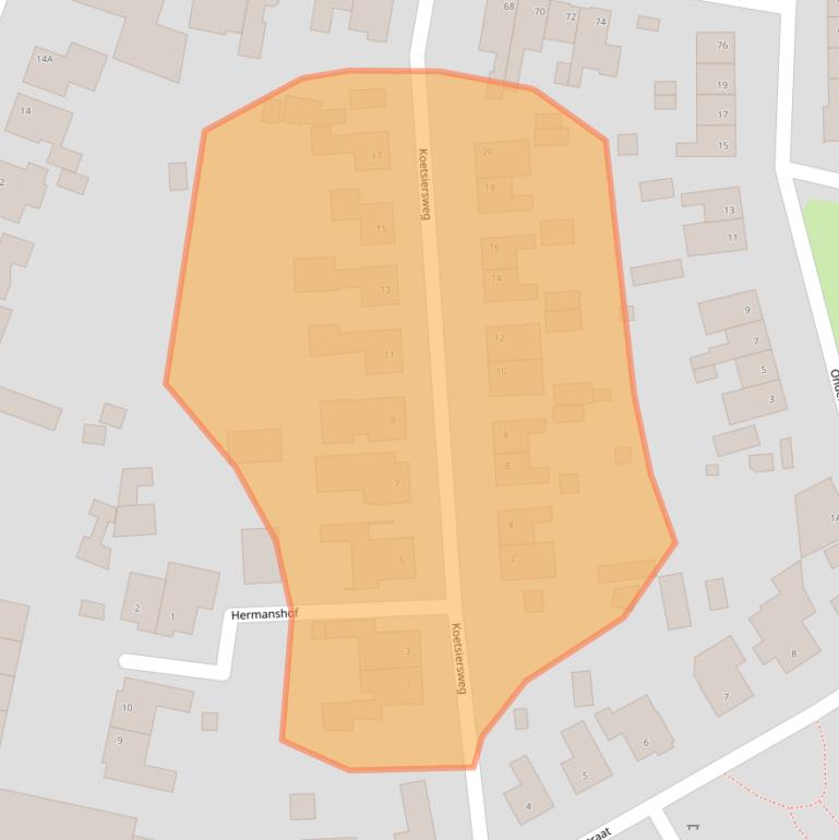 Kaart van postcodegebied 5988CN.