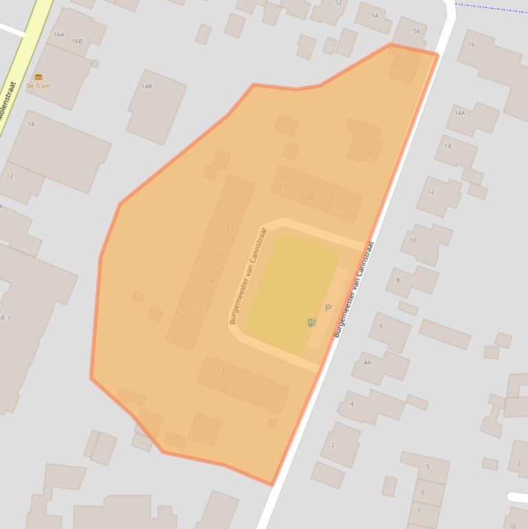 Kaart van postcodegebied 5988CP.