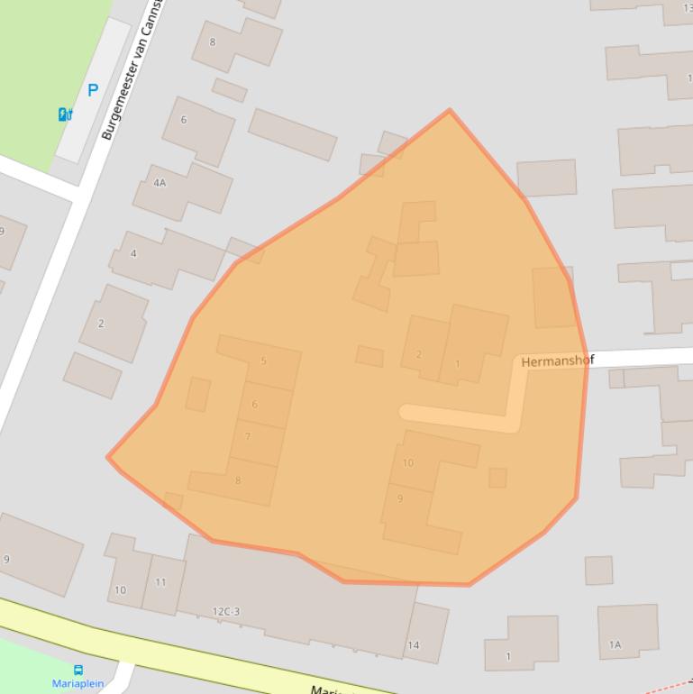 Kaart van postcodegebied 5988CX.