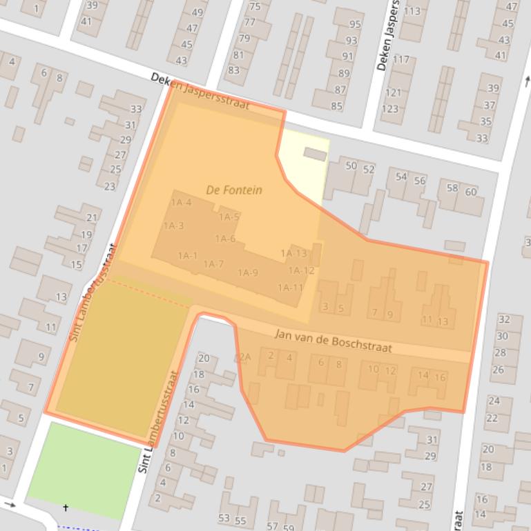 Kaart van postcodegebied 5988ED.