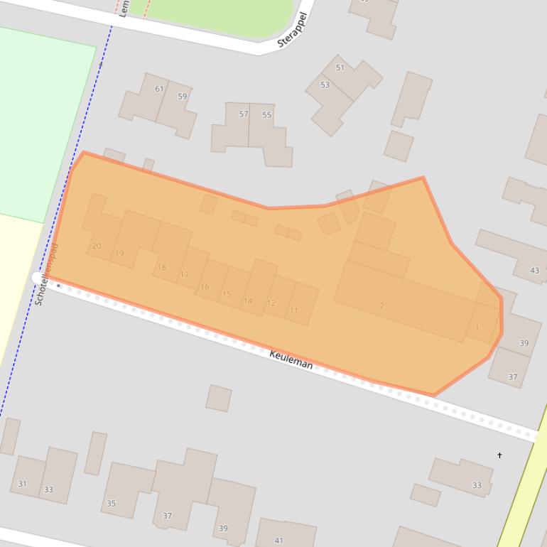 Kaart van postcodegebied 5988ET.